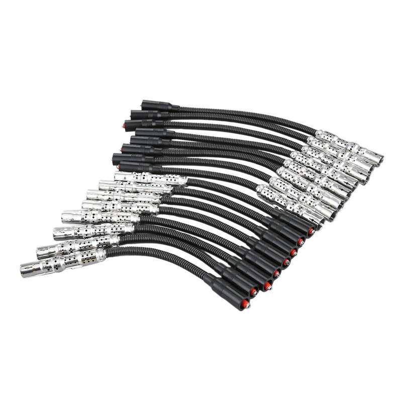 16Pcs Ignition Spark Plug Wire Cable Kit for E430 S430 E500 CLK500 CLS500 ML430 ML500 1131500019 905