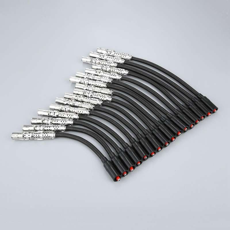 16Pcs Ignition Spark Plug Wire Cable Kit for E430 S430 E500 CLK500 CLS500 ML430 ML500 1131500019 905