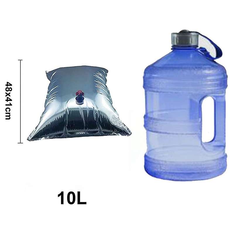 16Pcs Light-Tight Composite Film Water Canister Foldable Canister Tap Used in Storage Crises to Prev