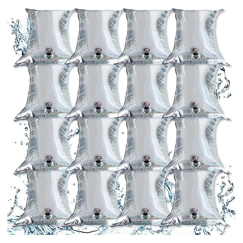 16Pcs Light-Tight Composite Film Water Canister Foldable Canister Tap Used in Storage Crises to Prev