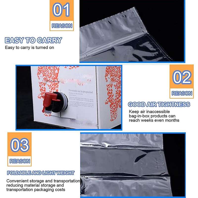 16Pcs Light-Tight Composite Film Water Canister Foldable Canister Tap Used in Storage Crises to Prev