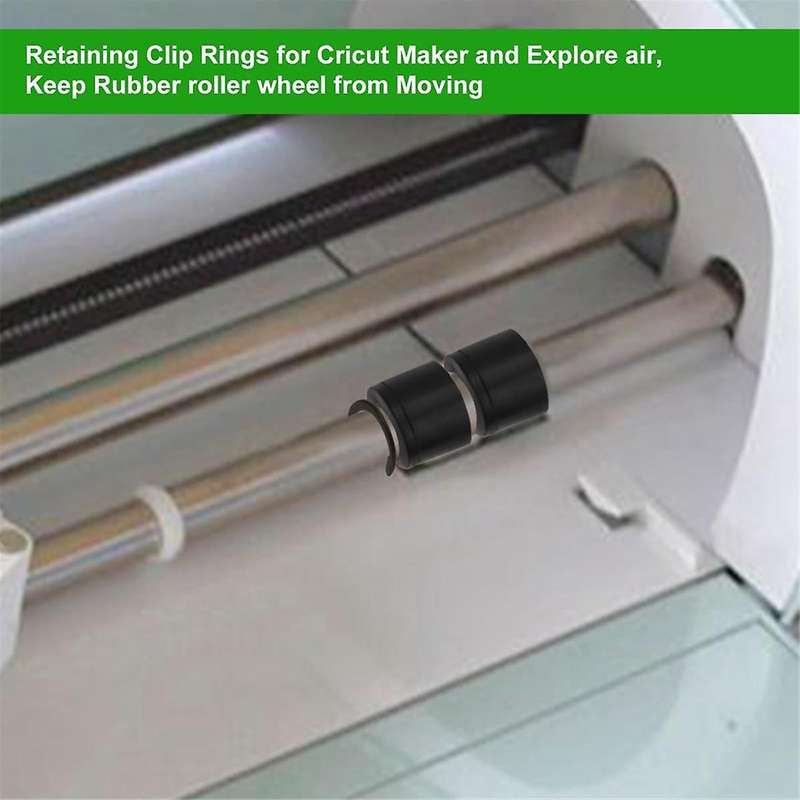 16Pcs Retaining Clip Rings for Cricuts Maker and Explore Airs, Keep Rubber in Place with Retaining R