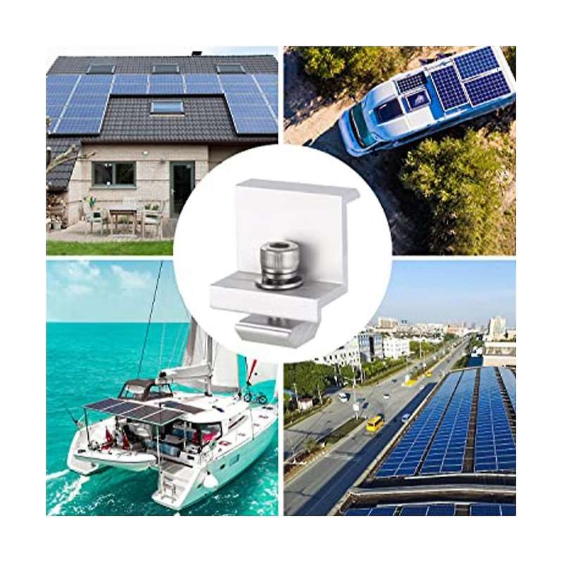 16pcs Solar Module Bracket End Clamp, 35mm Module Bracket End Clamp, Solar Panel Bracket Clamp,sola