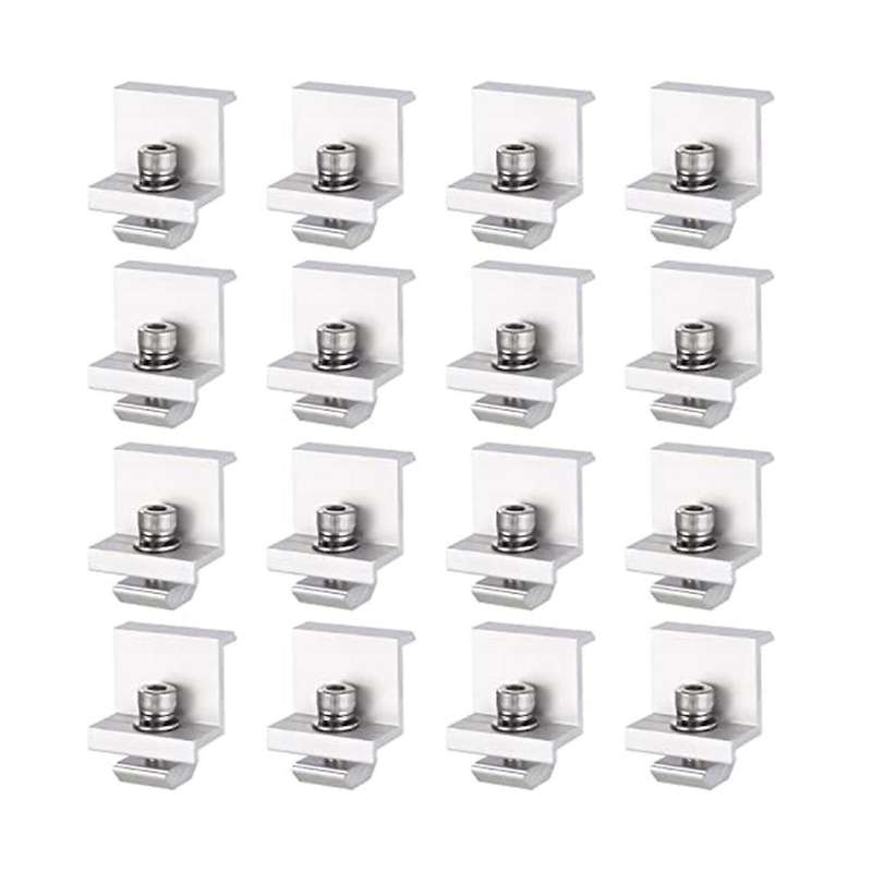 16pcs Solar Module Bracket End Clamp, 35mm Module Bracket End Clamp, Solar Panel Bracket Clamp,sola