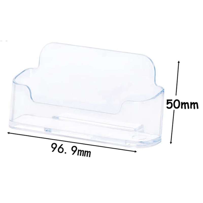 16pcs Transparent Business Card Box Business Card Holder Desktop Business Card Holder Exhibition Bus
