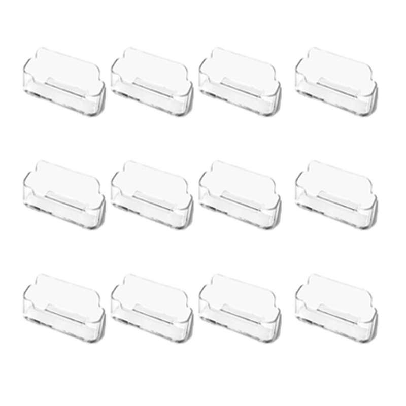16pcs Transparent Business Card Box Business Card Holder Desktop Business Card Holder Exhibition Bus