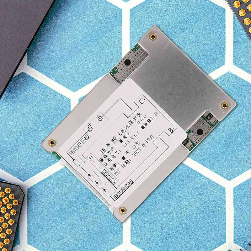 16S 48V 30A LiFePo4 Battery Protection Board BMS PCB with Balance