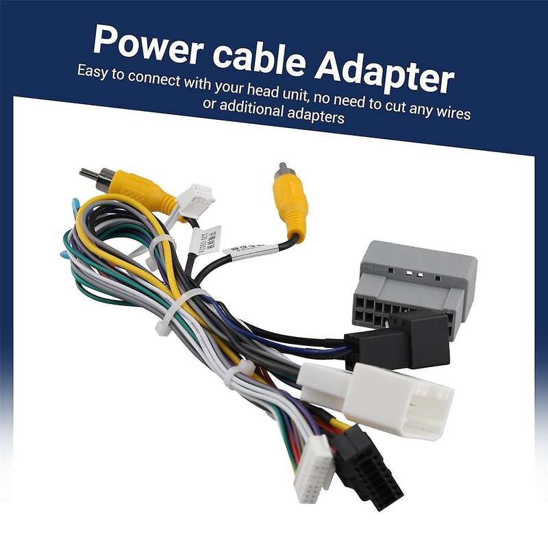 16Pin Car Stereo Wire Harness Adapter Decoder Power Cable with Canbus Box for Journey