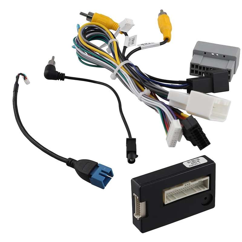 16Pin Car Stereo Wire Harness Adapter Decoder Power Cable with Canbus Box for Journey