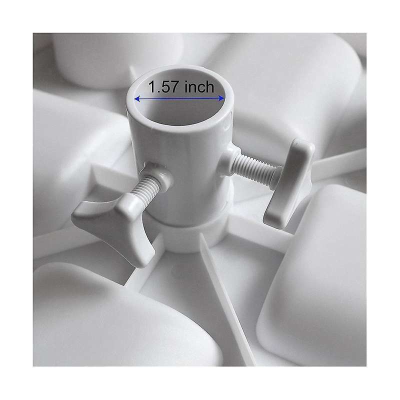 17 Inch Beach Umbrella Table Tray with Cup Holders & Snacks Compartments for Beach, Garden & Swimmi
