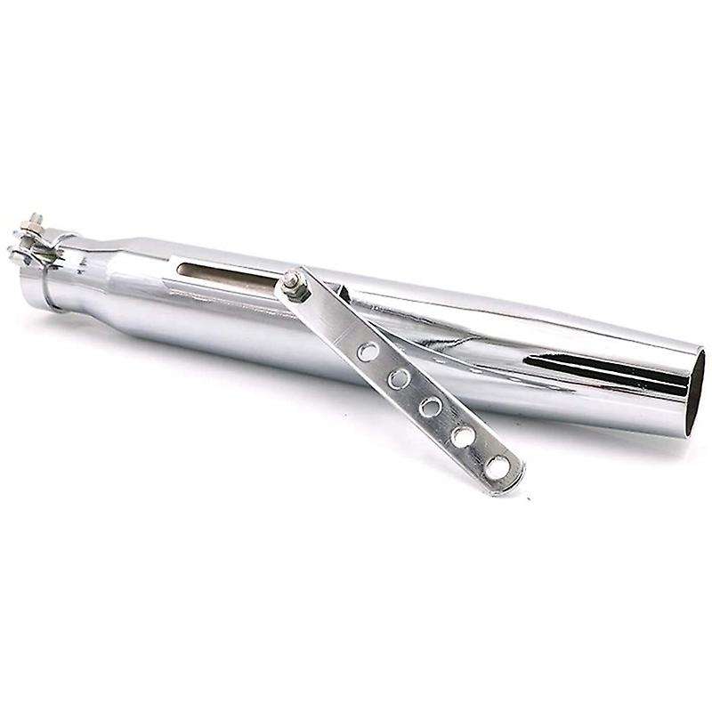 17 inch Motorcycle Exhaust Pipe Muffler for Cafe Chopper Custom Retro Vintage Rear Pipe Tube