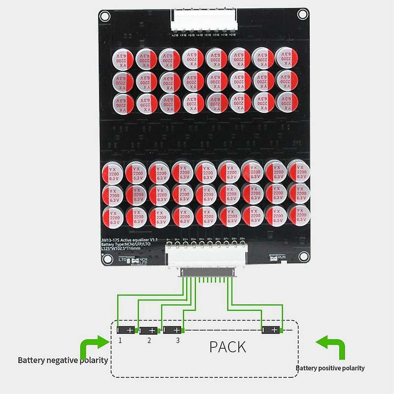 16s 5a Balance - Lifepo4 Lto Active Lithium Battery Equalizer Balancer Plate Capacitor 48v 60v 16s