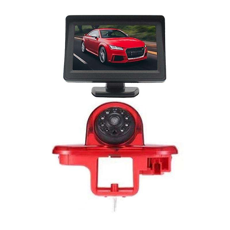 170 Backup Rear View Camera Brake Light & 4.3Inch Monitor for Trafic 2001-2014 Opel/Vaxhall Vivara C