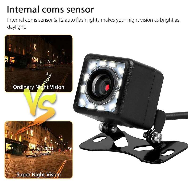 170 degree HD CMOS Car Rear View Reverse Backup Camera 12 LED Waterproof Night Vision Universal Back