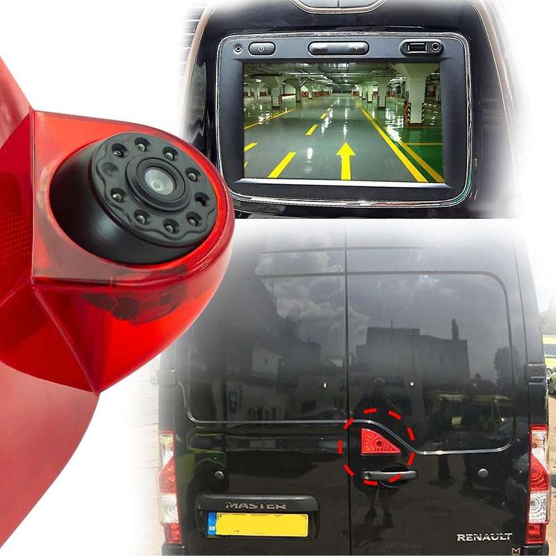 170 degree Backup RearView Camera Brake Light & 4.3Inch Monitor for Master NV400 Opel Movano 2010-20