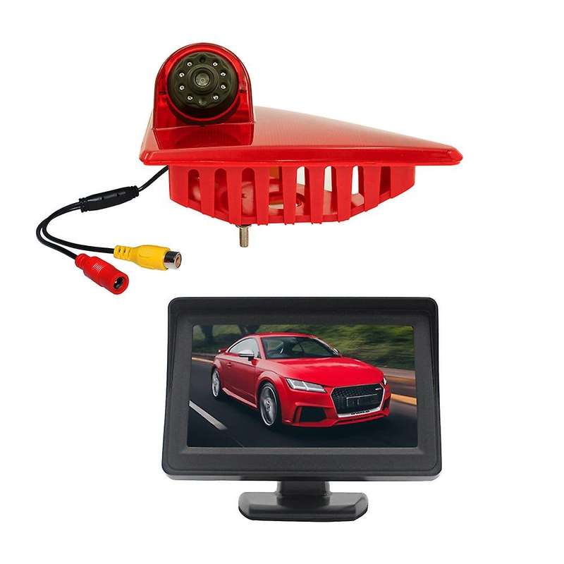 170 degree Backup RearView Camera Brake Light & 4.3Inch Monitor for Master NV400 Opel Movano 2010-20