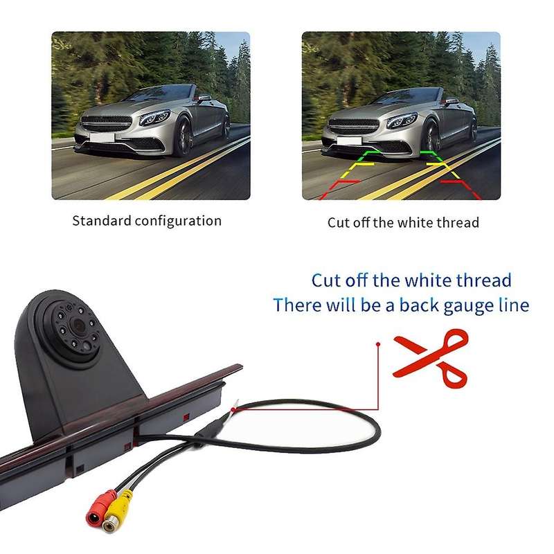 170 Backup RearView Camera Brake Light & 4.3Inch Monitor for - Sprinter 2007-2015