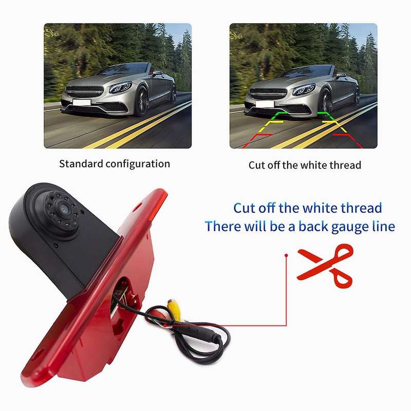 170 degree Rear View Camera Brake Light & 4.3Inch Monitor for Proace Expert Jumpy 2016-2019