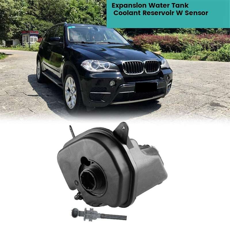 17137552546 Expansion Water Tank Coolant Overflow Bottle Reservoir W /Sensor for E70 E71 X5 X6 2007