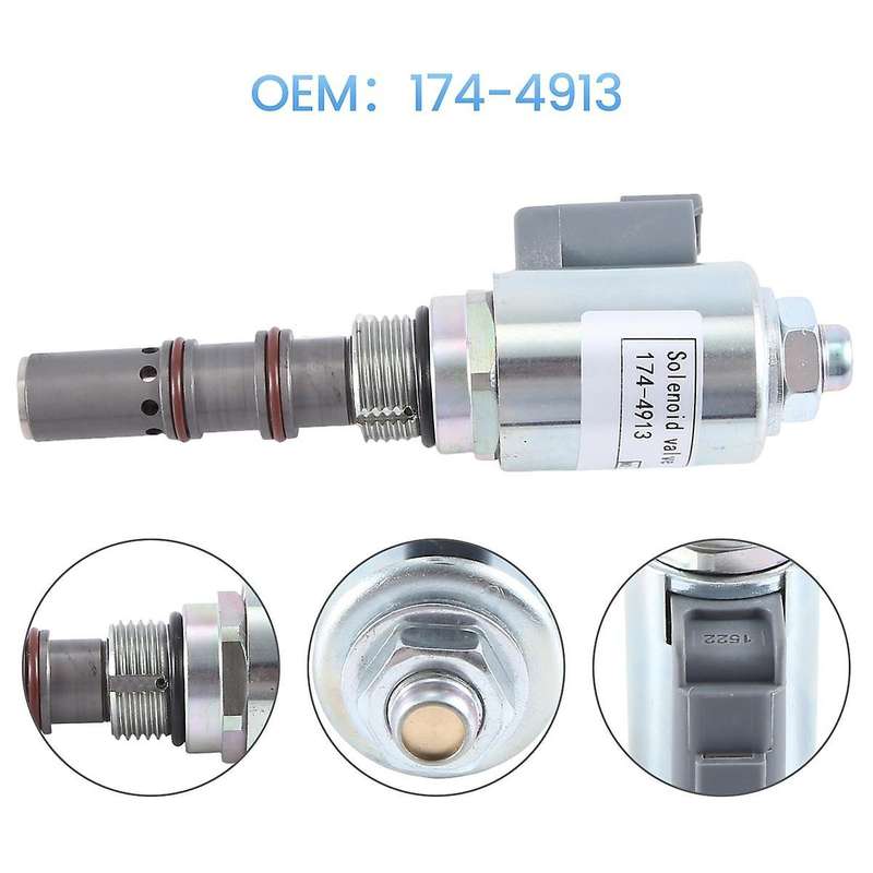 174-4913 1744913 Excavator Solenoid Valve for 966g 980h 950g 962g