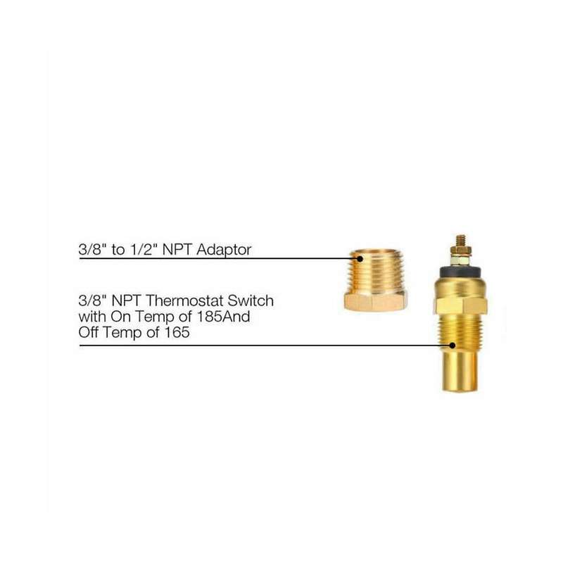 175f to 185f Npt 3/8 Car Engine Cooling Electric Fan Thermostat Temperature Switch Car Accessorie