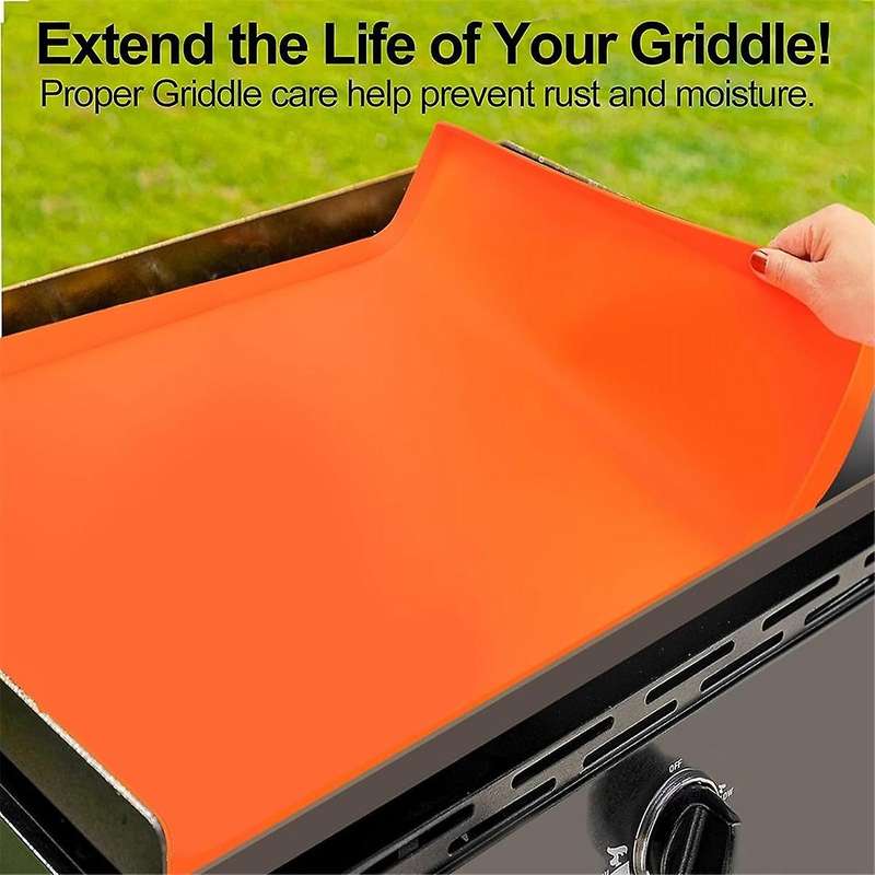 17inch Silicone Griddle Mat for 17 Inch Griddle, Heavy Duty Food Grade Silicone Griddle Cover