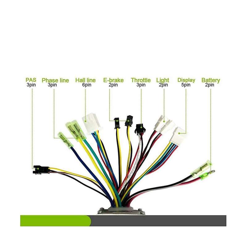 17a -mode Controller Kit 36v 48v 350w for Electric Bike Motor Conversion Kit with Ukc3 Display Gauge