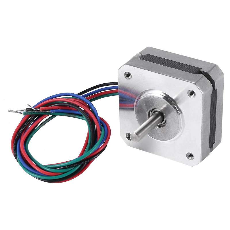17Hs08-1004S 4-Lead Nema 17 Stepper Motor 20Mm 1A 13Ncm(18.4Oz.In) 42 Motor Nema17 Stepper for Diy