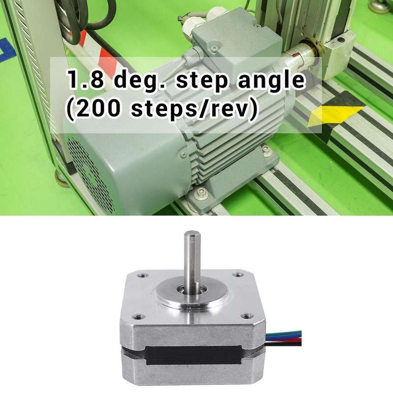17Hs08-1004S 4-Lead Nema 17 Stepper Motor 20Mm 1A 13Ncm(18.4Oz.In) 42 Motor Nema17 Stepper for Diy