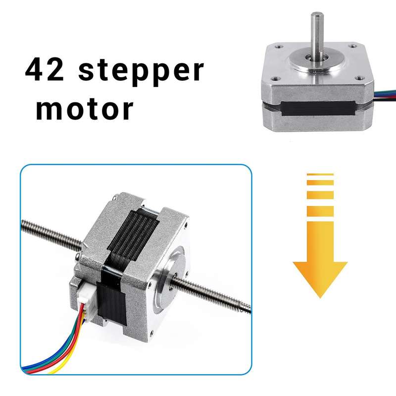 17Hs08-1004S 4-Lead Nema 17 Stepper Motor 20Mm 1A 13Ncm(18.4Oz.In) 42 Motor Nema17 Stepper for Diy
