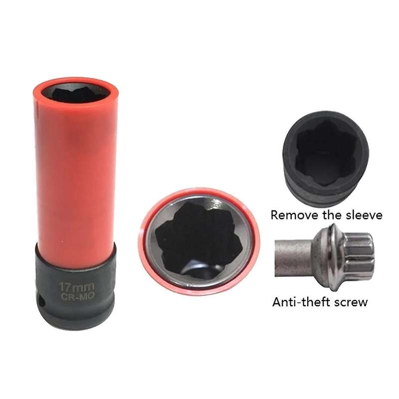 17mm Universal Wheel Lock Nut Removal Socket Wrench for S Series Wrench Repair Tools
