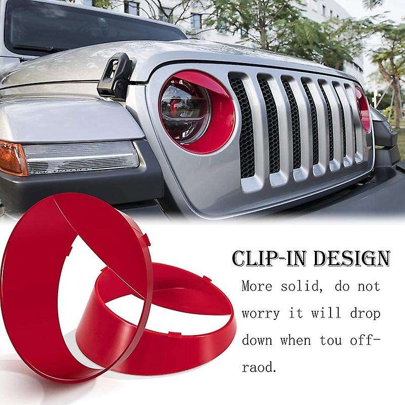 17PCS Front Grille Insert Grill, Headlight Lamp Cover Trim Clip-in and Door Hinge for 2018 2019 2020