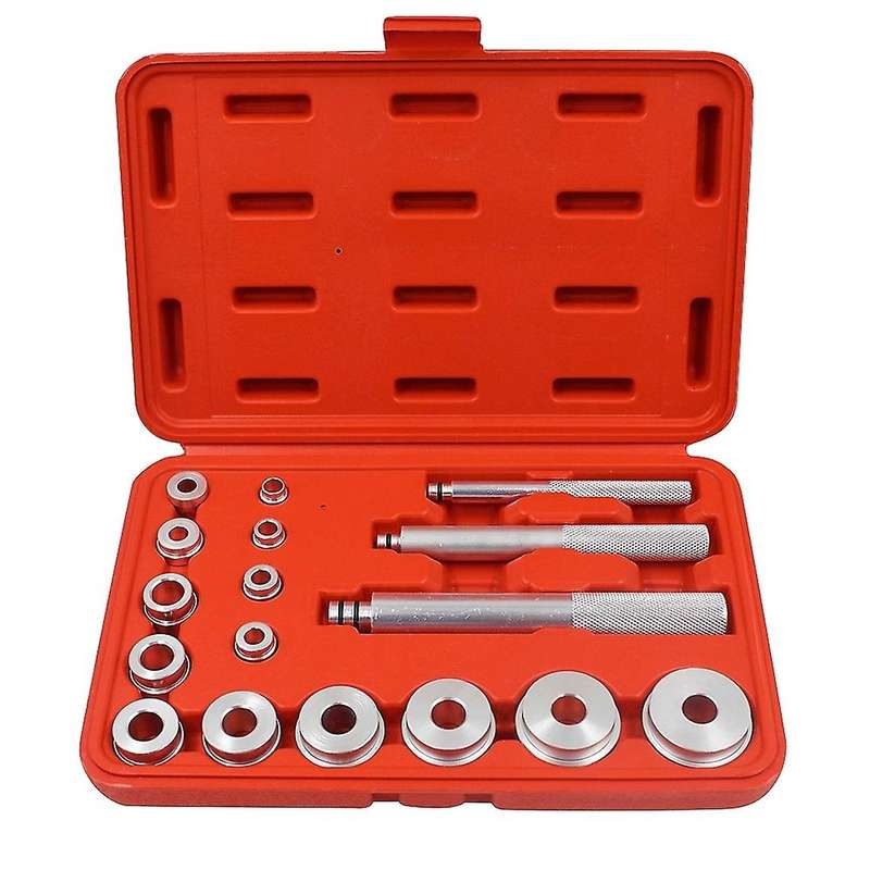 17Pcs/Set Wheel Bearing Race Seal Bush Driver Master Tool Kits Aluminum Axle Install Remove Tool