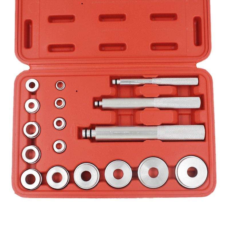 17Pcs/Set Wheel Bearing Race Seal Bush Driver Master Tool Kits Aluminum Axle Install Remove Tool