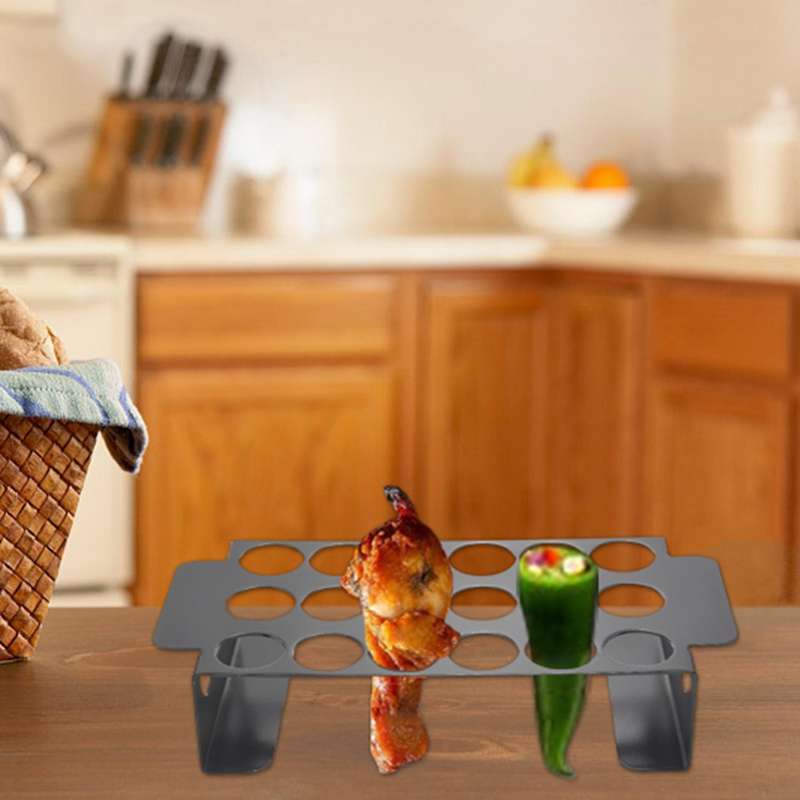 18 Holes Jalapenos Chili Pepper Grill Rack Stainless Pepper Barbecue Rack for Roasting Chili Or Chi