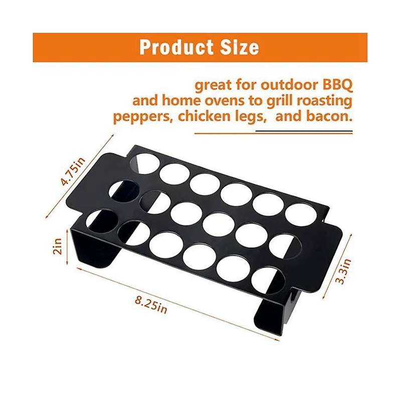18 Hole Grill 2-pack, Stainless Steel Bbq Chili Grill with Handles