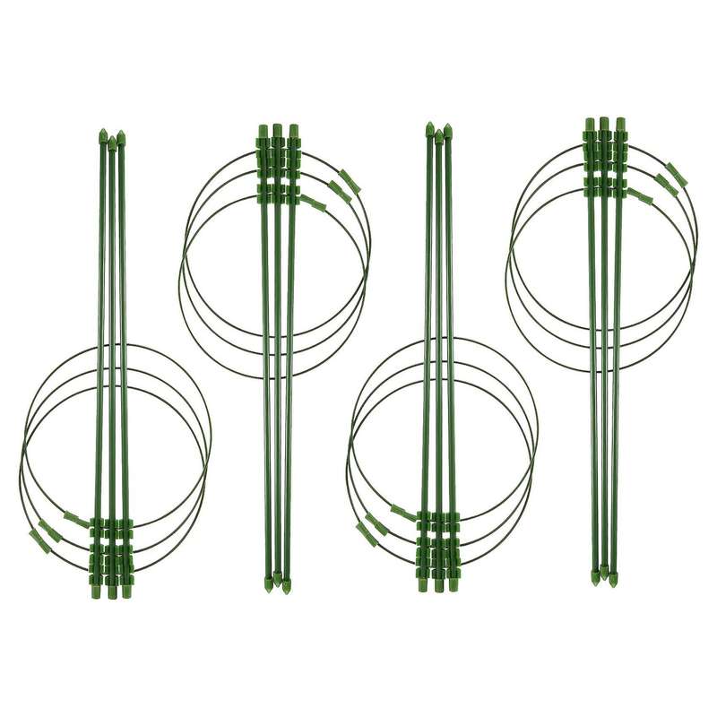 18 Inches (4 Packs) Adjustable, Foldable Tomato Cage, Tomato Cage for Garden, Plant Stakes and Supp