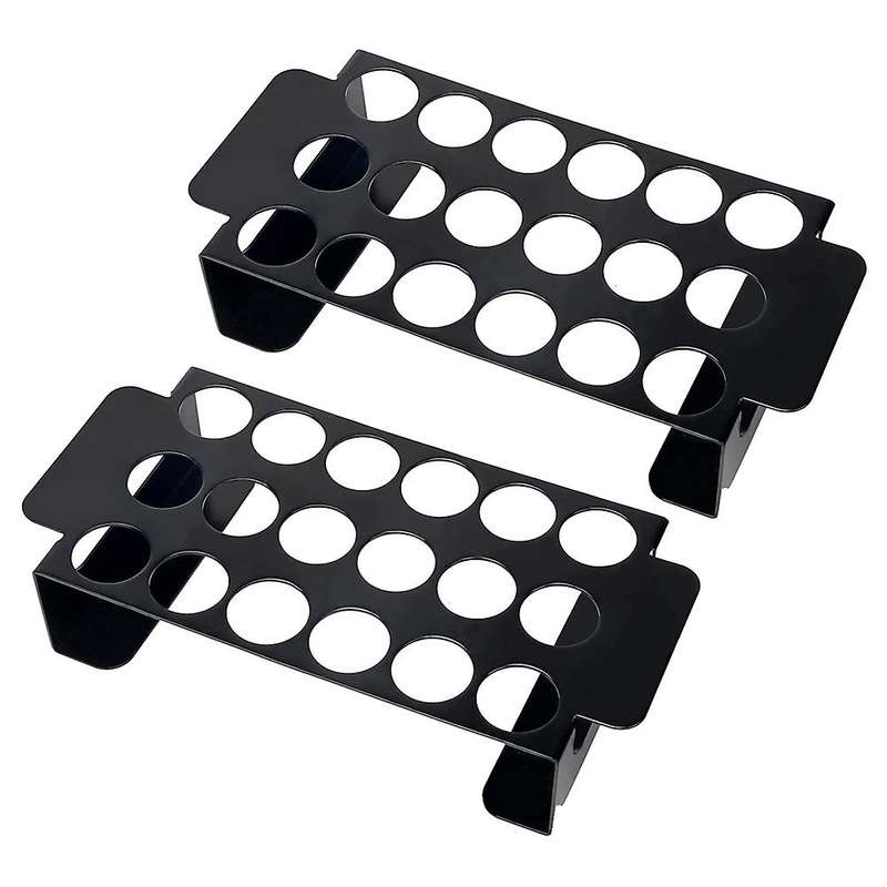 18 Hole Black Jalapeno Grill Rack for Chili 2 Pack,Stainless Steel Barbecue Chili Pepper Roasting Ra