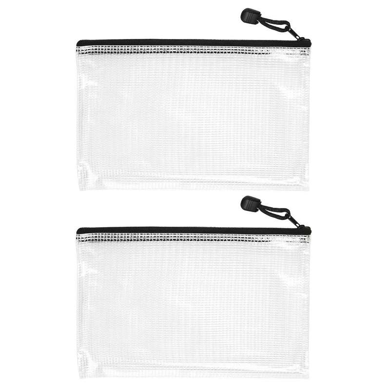 18 Pack A5 Mesh Zipper Pouch,Zipper File Bags, Storage Bags for School and Travel