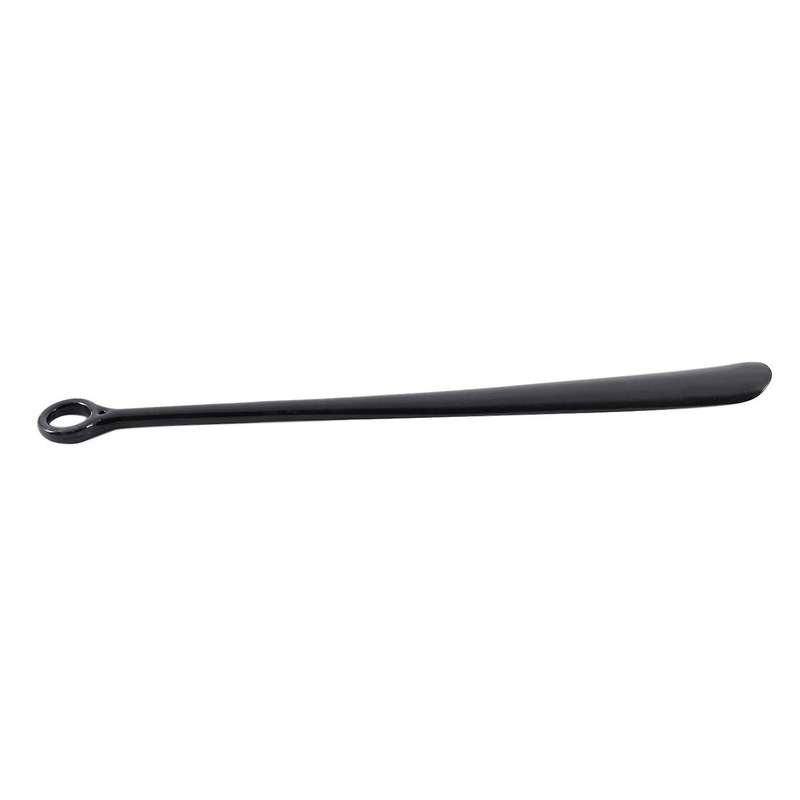 18.5inch Plastic Extra Long Handle Shoe Horn Shoehorn Flexible Easy Sturdy Slip Aid, 1x Black