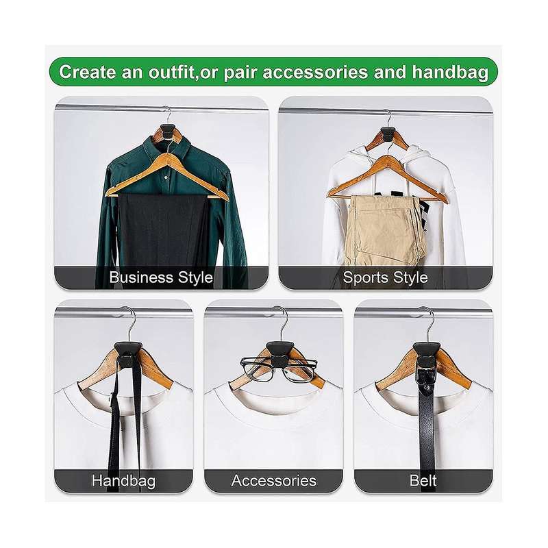 18 Pcs Space Saving Storage Shelves Hanger Extender for Heavy Duty Cascading Connection Hook