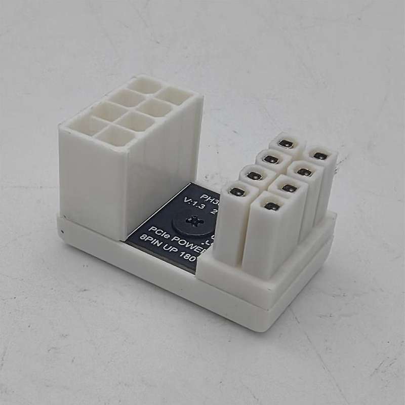180 Degree 8 Pin Steering Connector Desktop Computer Accessories Angled Turning Connectors for Grap