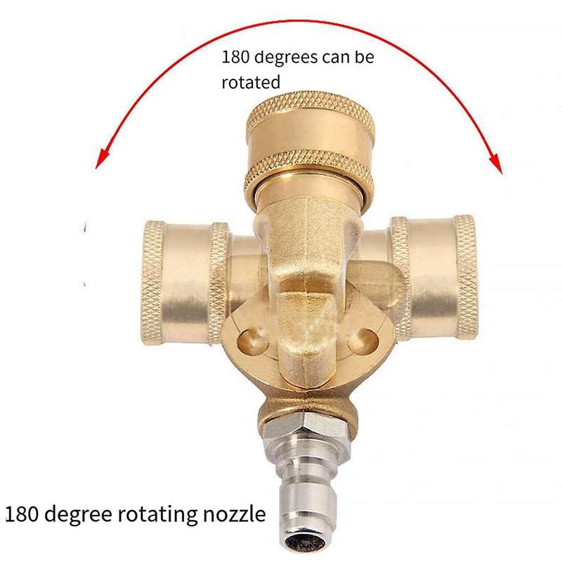 180 Swivel Joint High Pressure Washer Wash Water Nozzle 1/4 Quick Connection for Cleaning Car Wash M