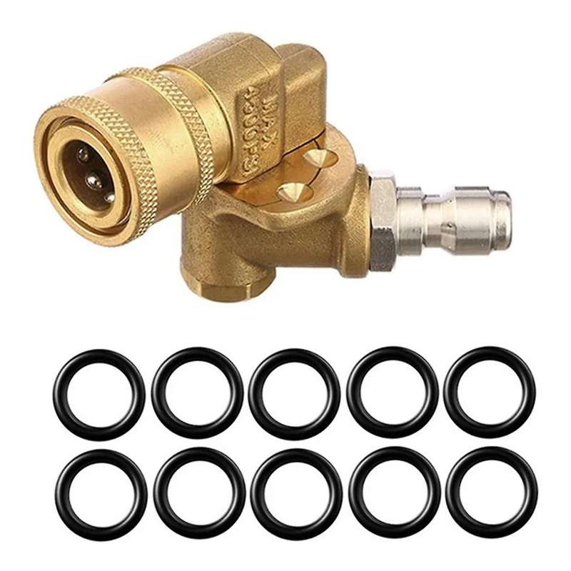 180 Swivel Joint High Pressure Washer Wash Water Nozzle 1/4 Quick Connection for Cleaning Car Wash M