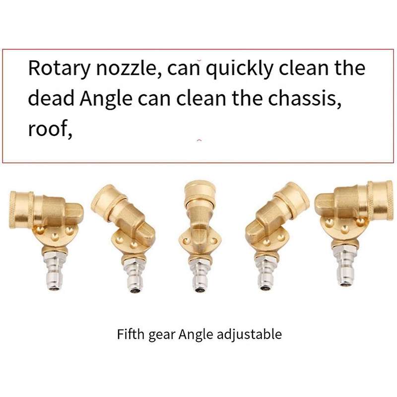 180 Swivel Joint High Pressure Washer Wash Water Nozzle 1/4 Quick Connection for Cleaning Car Wash M