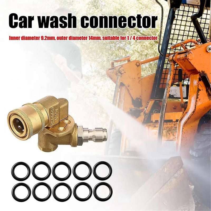 180 Swivel Joint High Pressure Washer Wash Water Nozzle 1/4 Quick Connection for Cleaning Car Wash M