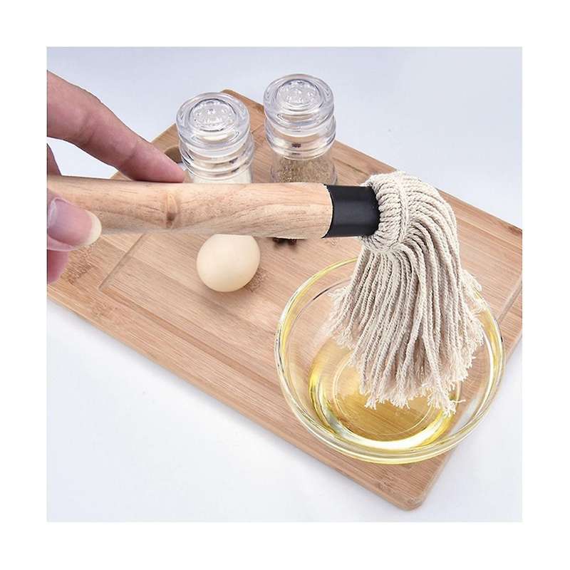 18Inch Basting Brush BBQ Mop BBQ Brushes for Sauce Durable Natural Hardwood Handle BBQ Grill Brush a