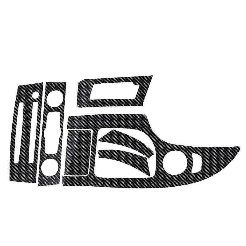 18PCS Car Interior Decorative Sticker 5D Glossy Carbon Fiber Trim Stylish Well Protective for- 5 Ser