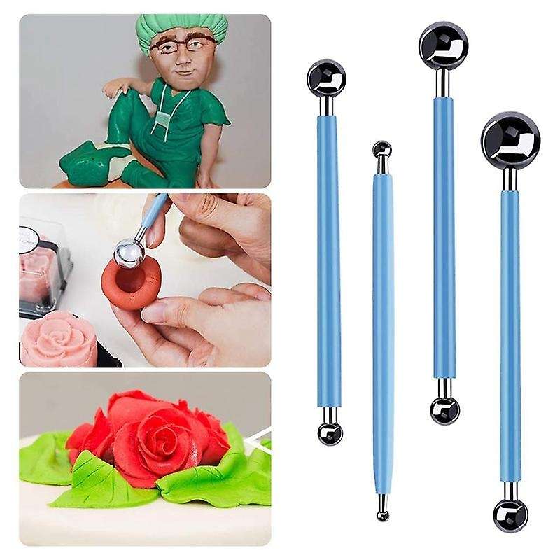 18Pcs Polymer Modeling Clay Sculpting Tools Dotting Tools Ceramic Clay Indentation Tools for Pottery