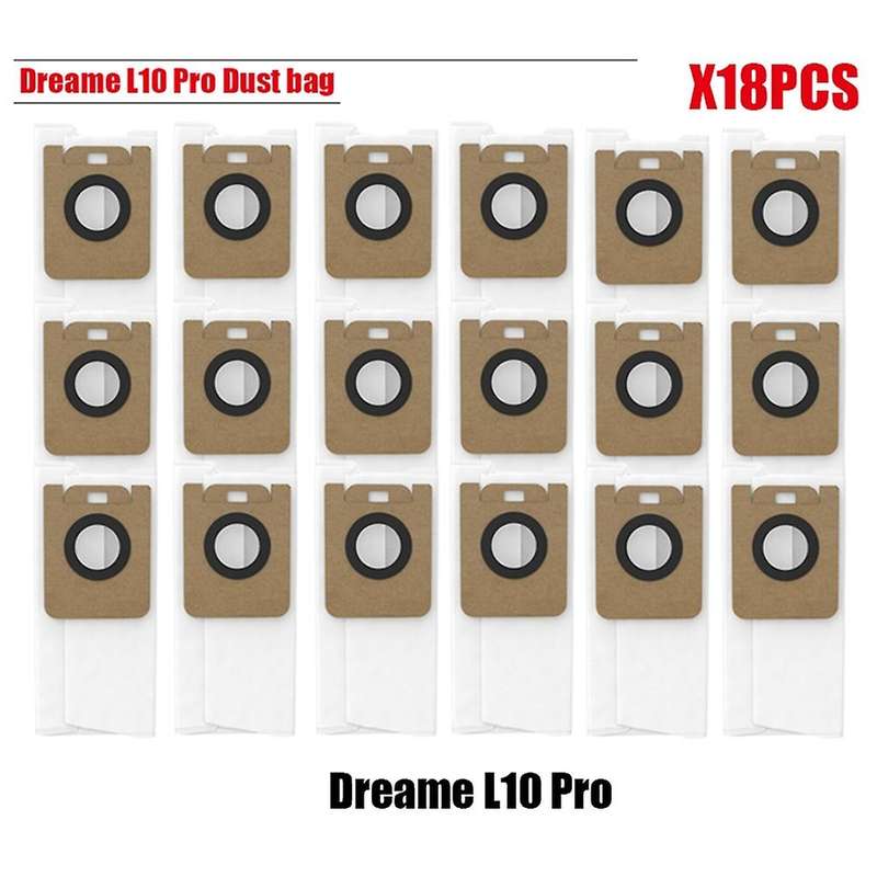 18Pcs for Sweeping Robot L10 Plus Accessories Dust Bag Non Woven Garbage Bag Dust Collection Bag